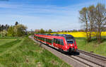 442 282	als RB 15083 (Gießen – Hanau Hbf) bei Kirch Göns 3.5.23  