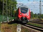 Rhein-Sieg-Express Hamsterbacke 442 758 am 01.09.2012 auf der KBS 480 kurz vor Aachen Rothe-Erde.