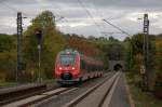 Nun ist auch der erste Fnfteiler auf dem RSX unterwegs. Am 13.10.2012 fuhr der 442 302 durch Eilendorf.