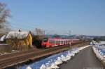 442 730 (94 80 0442 730-8 D-DB) + 253 (94 80 0442 253-1 D-DB) als S39358 am 02.03.2013 bei Plling