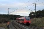 442 608 DB Regio bei Seehof am 22.02.2015.