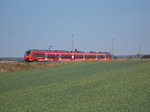 Ein 442 auf dem Weg von Lietzow nach Sassnitz,am 27.September 2016,bei Borchtitz.