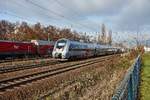 1442 810 ist am 25.11.16 als S2 in Richtung Lpz.Connewitz unterwegs gesehen im Bhf.