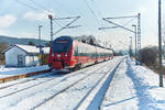 442 270 ist als RB 59374 in Gundelsdorf am 18.01.2017 zu sehen,Zielbahnhof ist Saalfeld (Saale).