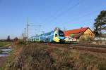 Westfalenbahn Dosto ET 610 ist hier nahe dem Bahnhof Wissingen am 23.11.2020 um 11.21 Uhr von Rheine nach Braunschweig unterwegs.