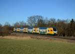 ET 445 102 als Meridian-Ersatzzug am 27.12.2013 bei Hilperting.