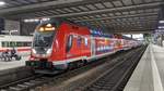 445 090 mit einer RB von München Hbf nach Nürnberg Hbf. Aufgenommen am 04.07.2020 in München hbf.