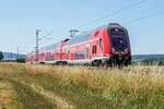 445 051 ist am 15.06.2022 bei Himmelstadt in Richtung Aschaffenburg unterwegs.