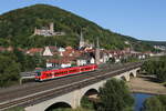 445 312 bei der Ausfahrt aus Gemünden am 8.