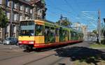 AVG Stadtbahnwagen 807 am 20.08.20 in Karlsruhe 