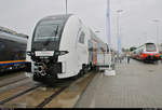 462 083 (Siemens Desiro HC) des Rhein-Ruhr-Express (RRX | Abellio Rail NRW) steht auf dem Gleis- und Freigelände der Messe Berlin anlässlich des  Tags des Eisenbahners  im Rahmen der