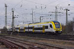 Siemens Desiro 1462 514-9 fährt beim badischen Bahnhof ein.