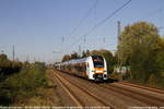 Hier zu sehen ist 462 049 als RE 5, baustellenbedingt nach Köln Hbf, wie er gerade durch Düsseldorf-Angermund fährt.