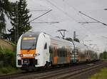 Rhein Ruhr Express 462 017 auf dem linken Rheinseite auf dem Weg nach Koblenz nahe Lützel am 16.08.2021