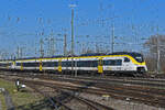 Siemens Mireo 463 522-3 fährt am 07.02.2023 beim badischen Bahnhof ein.