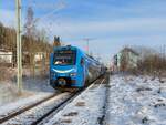 Marstetten-Aitrach am 13.12.2022 mit RE in Richtung Leutkirch (-Lindau)