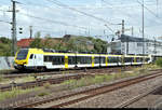 1430 055-2 (ET 6.12 | Stadler FLIRT 160) der Go-Ahead Baden-Württemberg GmbH (GABW) als RE 19074 (RE8) von Stuttgart Hbf nach Würzburg Hbf verlässt den Bahnhof Ludwigsburg auf Gleis 1.