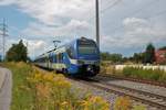 Transdev Meridian Stadler Flirt ET303 in Baierbach am 15.08.20