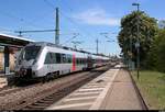 1442 807 (Bombardier Talent 2) der S-Bahn Mitteldeutschland (MDSB II | DB Regio Südost) als RE 16110 (RE13) von Leipzig Hbf nach Dessau Hbf erreicht den Bahnhof Delitzsch unt Bf auf der