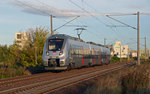 1442 160 passiert am Morgen des 29.09.16 als RE Magdeburg-Leipzig Greppin.