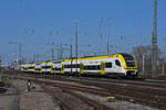 Siemens Desiro 1462 511-5 fährt beim badischen Bahnhof ein. Die Aufnahme stammt vom 09.03.2022.