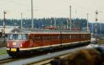 ET 30 auf der Fahrzeugparade  Vom Adler bis in die Gegenwart , die im September 1985 an mehreren Wochenenden in Nrnberg-Langwasser zum 150jhrigen Jubilum der Eisenbahn in Deutschland stattgefunden