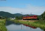 465 005-7 von der SVG aus Stuttgart heulte immer von Ende Juli bis zum 15.August immer sonntags von Offenburg aus in den Schwarzwald. Hier ist er gerade bei der ersten Fahrt als DPE 36570 (Offenburg-St.Georgen(Schwarzw) bei Haslach unterwegs.1.8.10