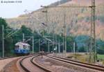 Ab und zu haben Fotografen auch Glck: Whrend Jrg Schfer am 15.9.95 in Hockeroda auf den nchsten Zug wartete, kam berraschend von Saalfeld der „glserne Zug“ heran.