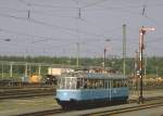 Nrnberg-Langwasser 1985.Natrlich durfte auch  Der glserne Zug  BR 491 001 an der Parade nicht fehlen.Leider wurde er   bekanntlich 10 Jahre spter,nhmlich im Dezember 1995,bei einem Zusammenstoss