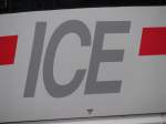 Dieses schne groe ICE Logo findet man auf einen ICE3.