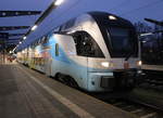 Am Abend des 02.01.2021 stand 4110 112-8 als IC 2178 von Dresden Hbf nach Warnemünde im Rostocker Hbf.