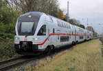 4110 111-0  Gäu  als IC 2271(Warnemünde-Dresden)bei der Durchfahrt in Rostock-Bramow.12.11.2021