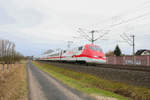 DB Fernverkehr ICE1 401 012 mit Duplo Werbung bei Rodenbach (Main Kinzig Kreis) am 16.03.18