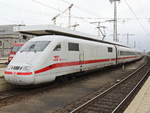 401 574-9  Zürich  mit Hinweis auf -25 Jahre ICE mit SBB CFFFS-  im Bahnhof Nürnberg am 30.