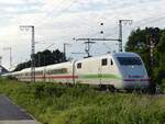 401 055 (ROSENHEIM) als ICE 1107 nach Köln in Salzbergen, 21.05.2022