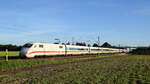DB Fernverkehr Tz 181 (abweichende Triebköpfe 401 076/576 statt 401 081/581)  Interlaken  als ICE (Nummer nicht bekannt) in Richtung Osnabrück, es führt 401 076 (Marl, NI, 05.09.2023).