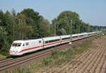 401 xxx als ICE 577 (Hamburg-Altona–Stuttgart Hbf) am 04.09.2014 zwischen Bad Bevensen und Uelzen