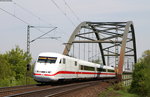 401 055-9  Rosenheim  als ICE 577 (Hamburg Altona-Stuttgart Hbf) bei Burgstemmen 6.5.16