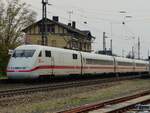401 081 als ICE 928 Passau - Hamburg in Kattenvenne, 06.04.2023