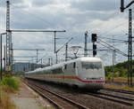 DB 401 002-1  Jever  als ICE 598 von München Hbf nach Berlin Hbf (tief), am 09.07.2018 in Neudietendorf. 
