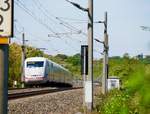 ICE 595 (Berlin Hbf-München) nach der Ausfahrt aus dem Tunnel-Forst (12.08.2018)