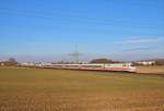 DB Fernverkehr ICE1 (401 xxx) am 18.11.18 auf der KBS630 bei Bad Vilbel Dortelweil 