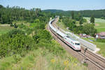 401 063 als ICE 587 von Hamburg-Altona nach München Hbf bei Gundelsheim, 28.06.2019
