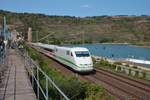 DB Fernverkehr ICE1 (401 555-8) in Oberwesel (Rheintal) am 12.09.20