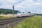 ICE 401 513-7  Frankental/Pfalz  ist am 21.07.2021 bei Kerzell in Richtung Frankfurt/M. unterwegs.