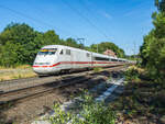 ICE 401 519-4  Osnabrück  als Umleiter am 03.08.2022 bei Vollmerz unterwegs.