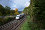 Hier nochmal ICE 1163 der als klassischer 13 Wagen Zug die Geislinger Steige hinauf fährt.