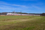 401 075 DB Fernverkehr als ICE 788 (München Hbf - Hamburg-Altona) bei Oberdachstetten, 09.11.2021