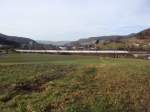Nachschuss auf den ICE BR 401 auf dem Weg nach Basel am08.01.2008 zwischen Gelterkinden und Sissach.