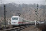 ICE 108 nach Berlin-Ostbahnhof mit ohne Ketschupstreifen.